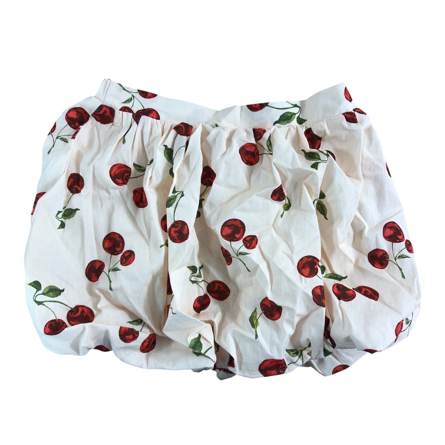 River Island Cherry Print Girls Skirt 9-10 Cute Fruit Design Cotton