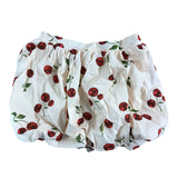 River Island Cherry Print Girls Skirt 9-10 Cute Fruit Design Cotton