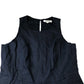 Boden Carla Linen Midi Dress Women's Navy Blue Sleeveless A-Line Size 16