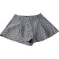 River Island Women's Shorts UK12 Brown Patterned Polyester Viscose