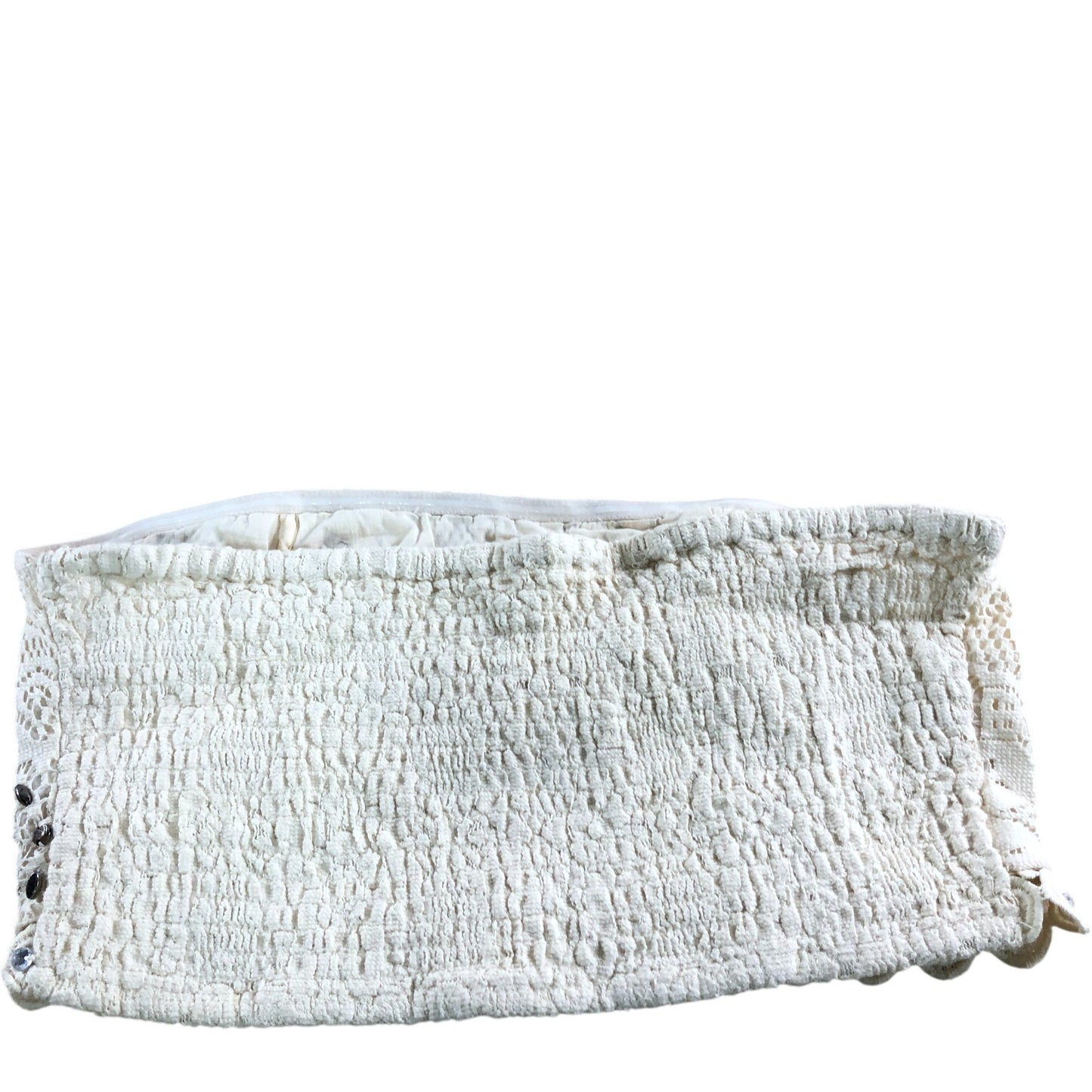 River Island Beige Crochet Bandeau Top - Size M