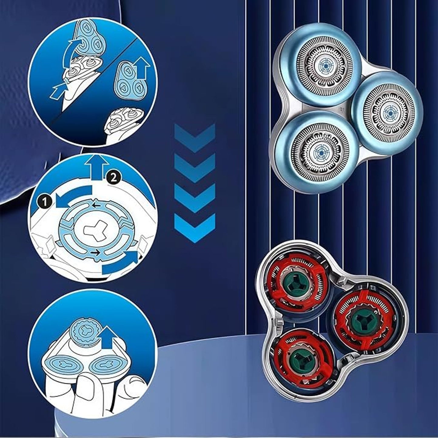 Philips SH70 Series 7000 Electric Shaver Replacement Head Compatible S70