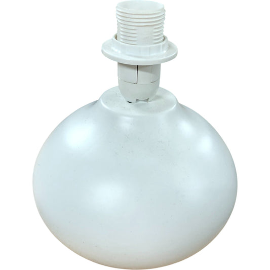 White Round Globe Table Lamp With Cable Max 42W Eco Halogen 220240V