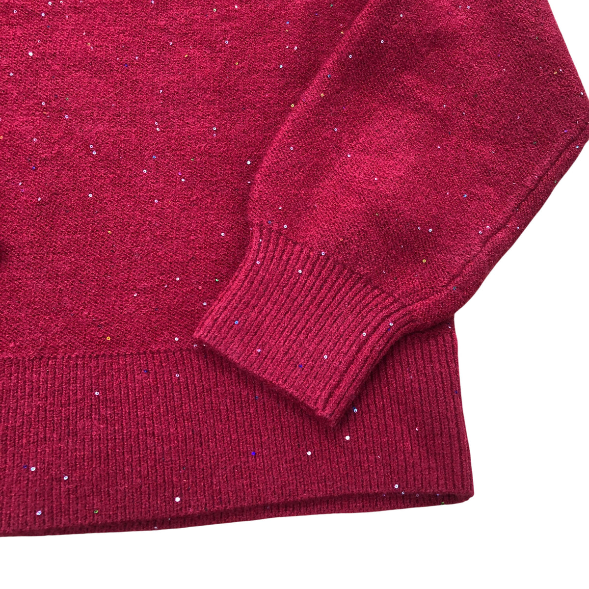 Crew Clothing Company Red Sparkle Sweater Size 12
