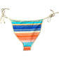 River Island Striped Bikini Bottom Size 8 Women's Swimwear Tan Multicolour