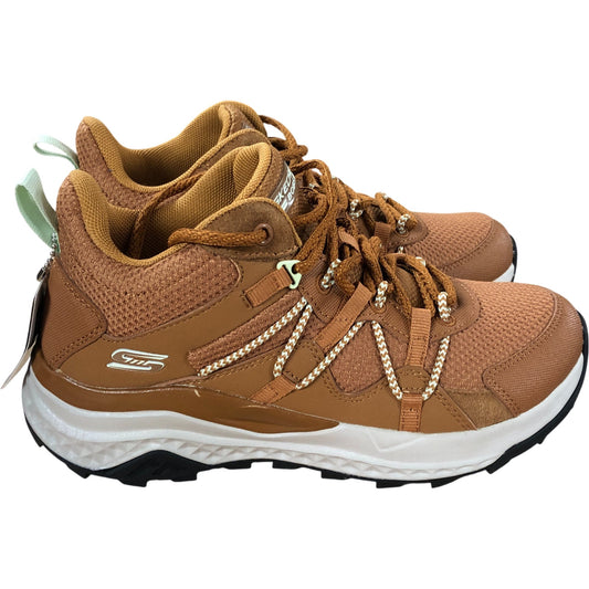 Skechers Bobs Sport Trainers UK3 Women's Memory Foam Rust Brown