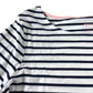 White/Navy Stripe Long Sleeve T-Shirt - Size 16
