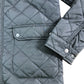 Branded Quilted Puffer Jacket Men's Black Button Fastening Size Medium
