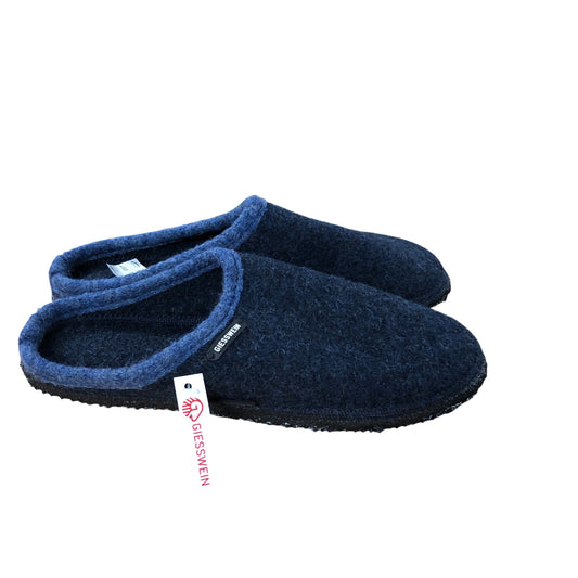 Giesswein Dannheim Slippers UK11.5 EU45 Men's Midnight Blue Wool Slip On