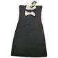 River Island Bow Detail Bodycon Dress UK10 Women's Black Sleeveless Elegant
