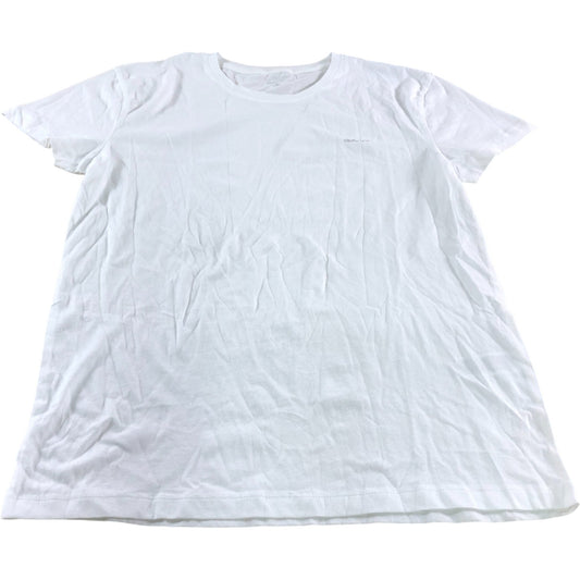 Gant White Crew Neck T-Shirt - Size Medium