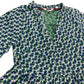UK6 Women's Petite Green Floral Print Short Sleeve Dress