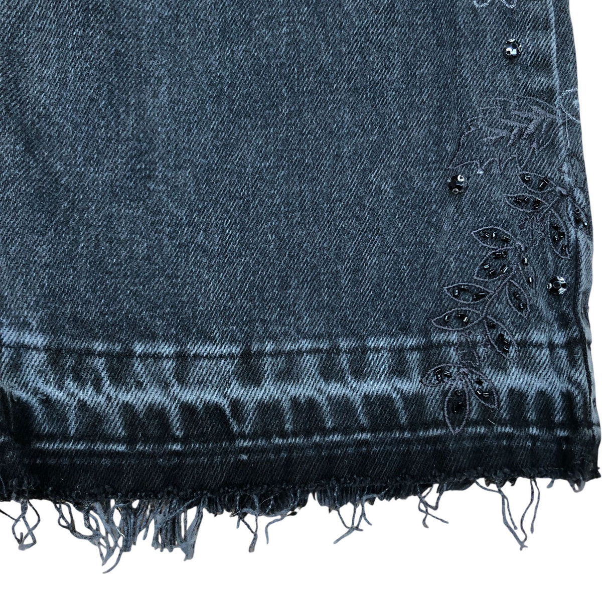 We The Free Jeans Women's Wide Leg Floral Design Black