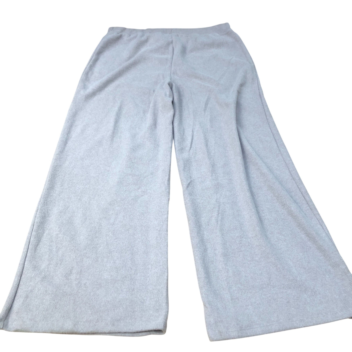Wide Leg Lounge Trousers Women's Grey Soft Polyester Cotton