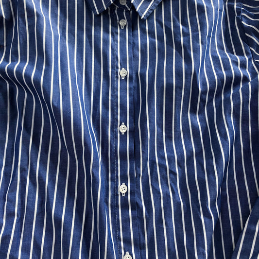 Baukjen Organic Cotton Shirt UK Size 8 Women's Blue Striped