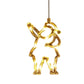 Festive Reindeer & Santa Neon Hanging Window Light Decorations