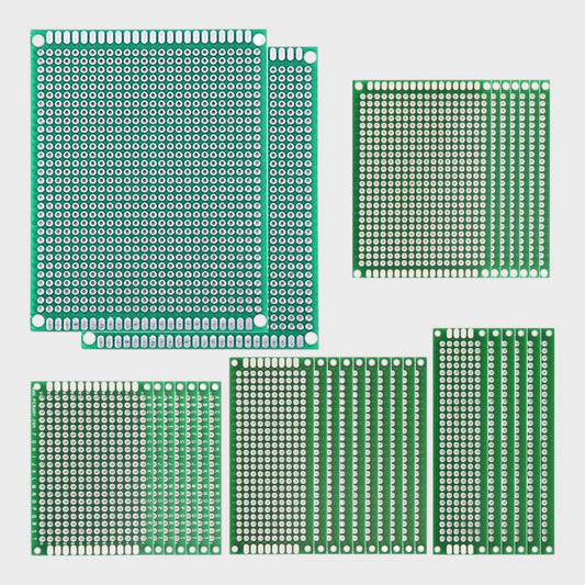 Double Sided Prototype Circuit Boards - 5 Sizes - 100 Pieces