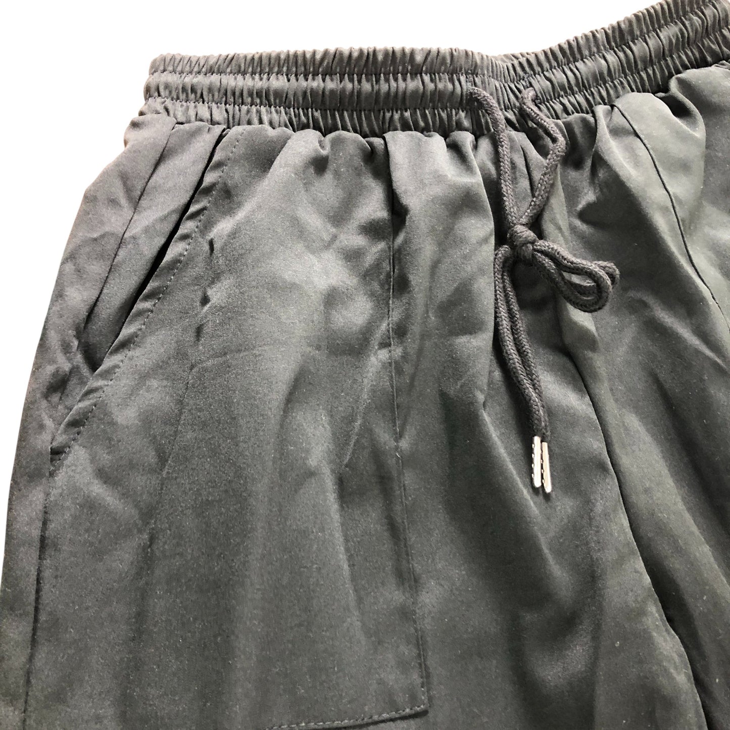 Cargo Pants Size S Women's Black Lightweight Polyester Elastic Waistband