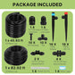 Powate Drip Irrigation System Model DIK-01 Hydroponic Watering Kit Black