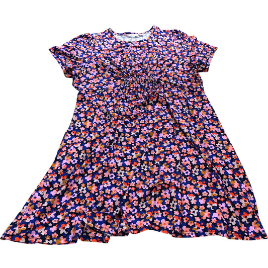 Blue Floral Leaf Dress - Size 20