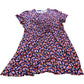 Blue Floral Leaf Dress - Size 20