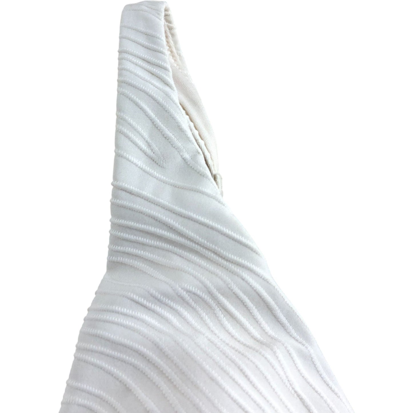 River Island Poolside Bikini Top Size 8 Women's White Textured Swimwear