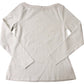 Boden Long Sleeve Top Women's Soft Casual White Cotton Blend Size 14