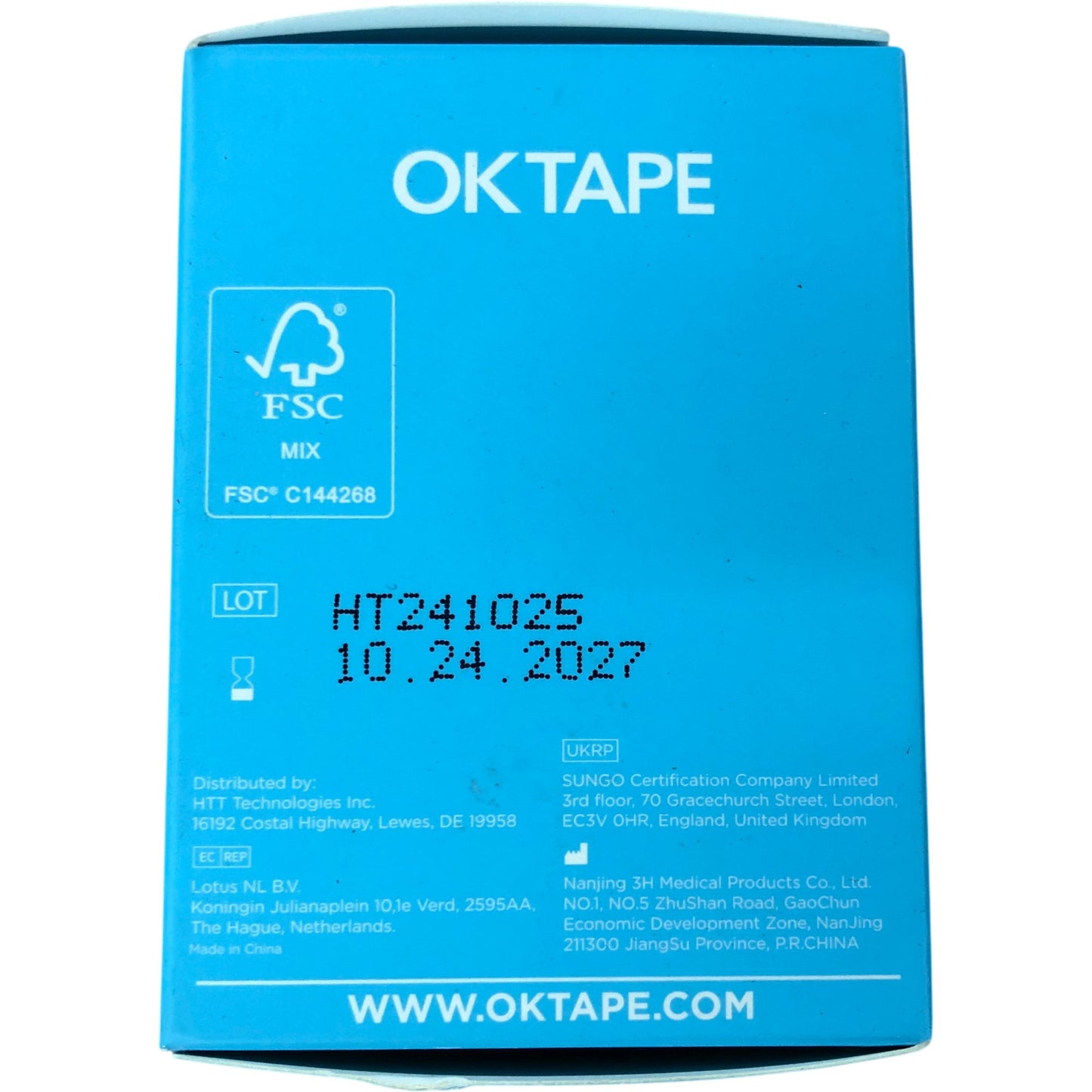 OK Tape Original Kinesiology Tape Regular 2in x 16.4ft Sweatproof Beige
