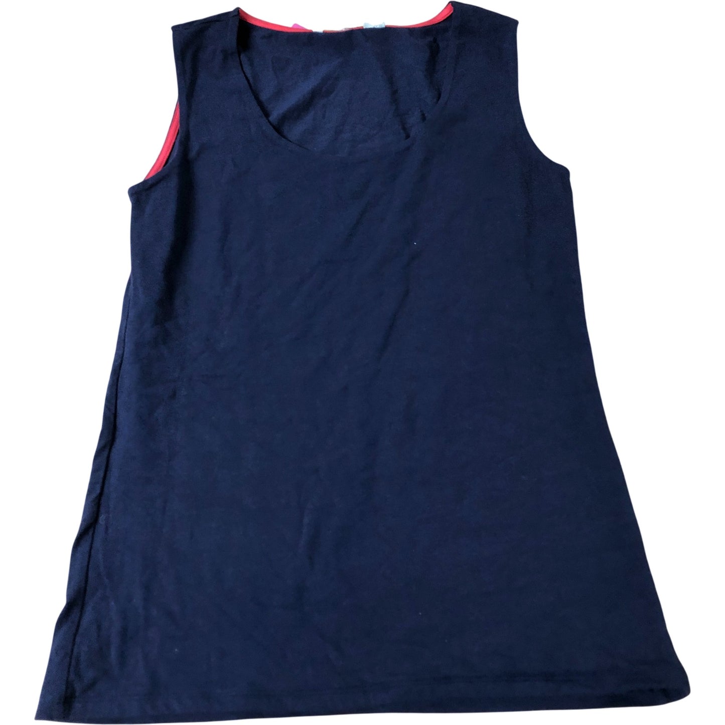 Boden Women's Activewear Tank Top  Navy Blue Red Trim UK12