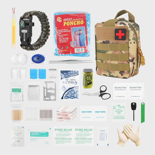 Tactical First Aid Kit with 192 Pieces