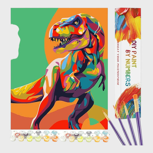 Paint by Numbers for Adults - Dinosaur Print