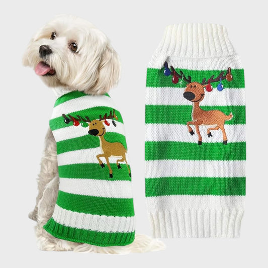 Festive Pet Turtleneck Sweater