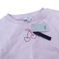 River Island Girls Pink Cropped Sweatshirt Age 9 10 Years Heart Detail