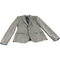 River Island Blazer UK34R Men's Tailored Fit Beige Check Blazer