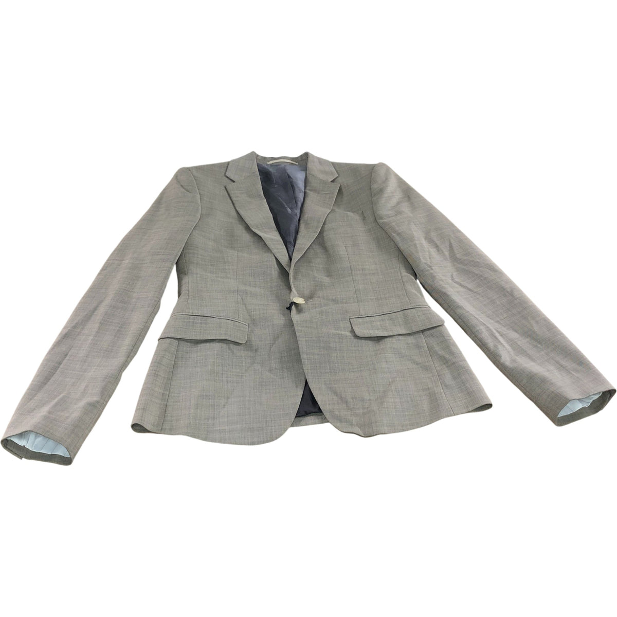 River Island Blazer UK34R Men's Tailored Fit Beige Check Blazer