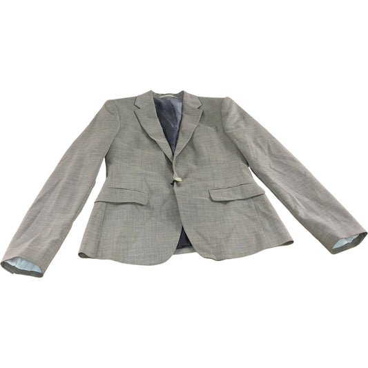 River Island Blazer UK34R Men's Tailored Fit Beige Check Blazer