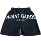 AVANT GARDE ARCHIVE Short UK S Mens Black Cotton Blend Activewear Shorts