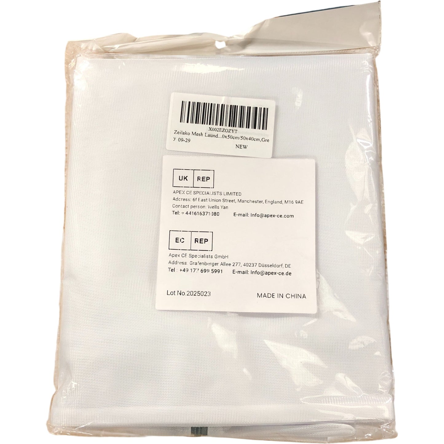 Zeilako Mesh Laundry Wash Bags 0x50cm 50x40cm Grey New Pack of 3