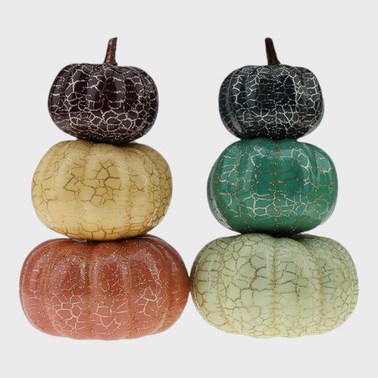 Stacked Pumpkin Decoration - Two Pack