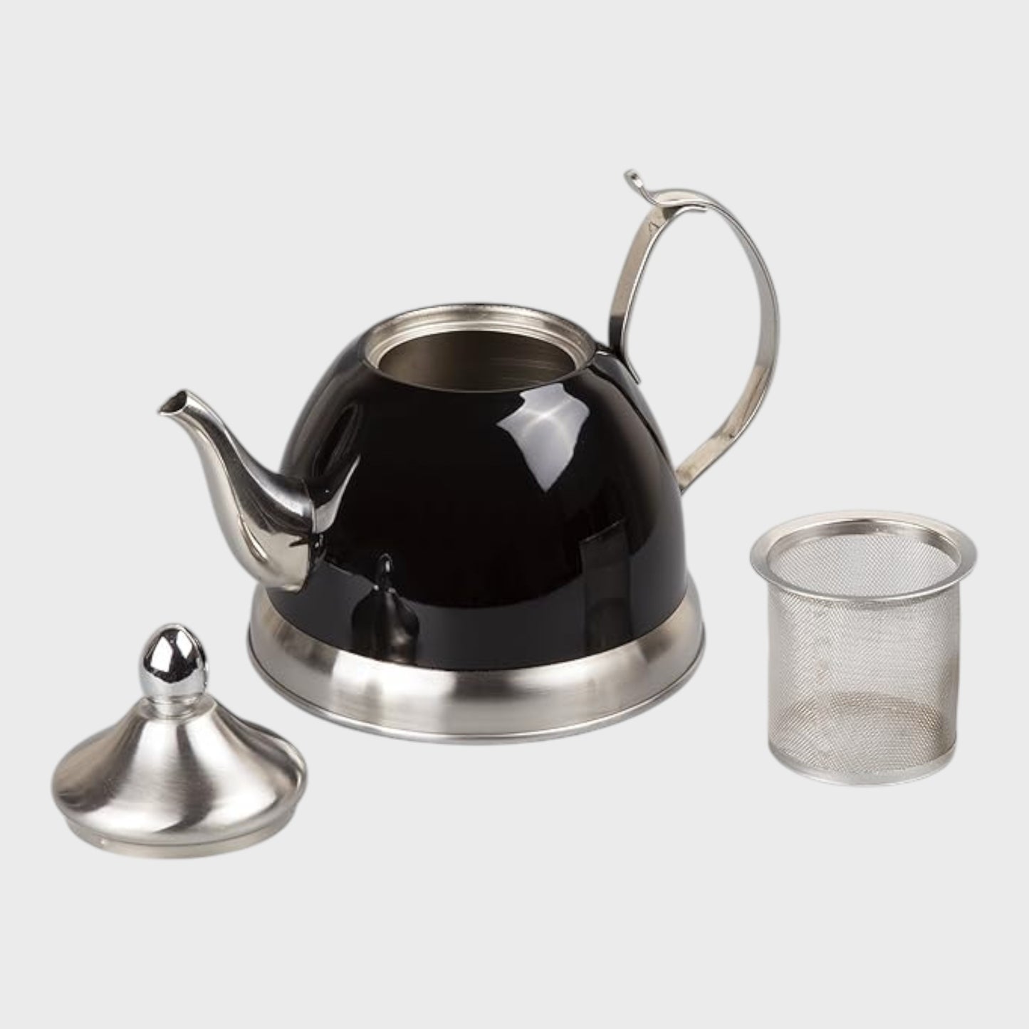 Black Stainless Steel Stovetop Kettle