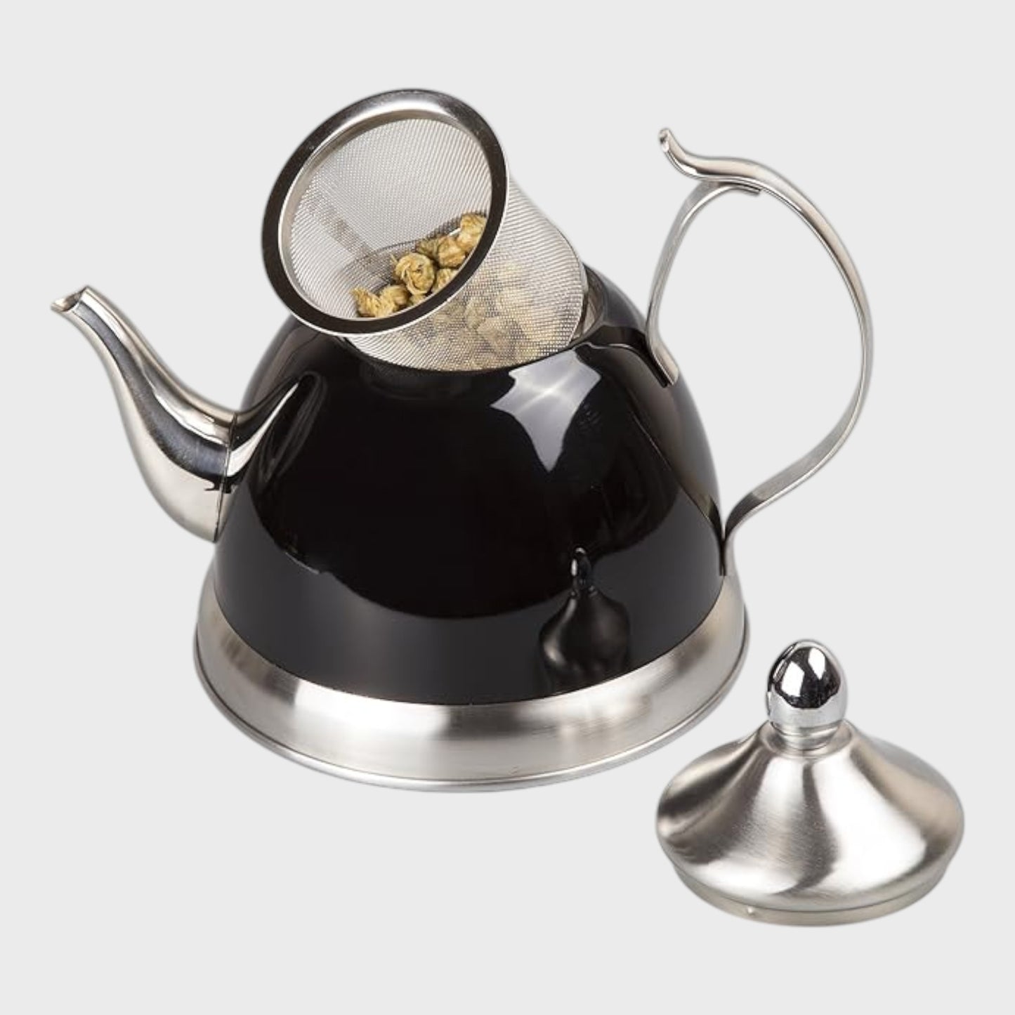 Black Stainless Steel Stovetop Kettle