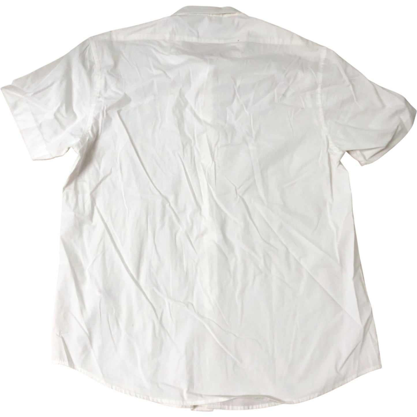 Fluid XL Short Sleeve Shirt Men Cotton Blend White Casual Top