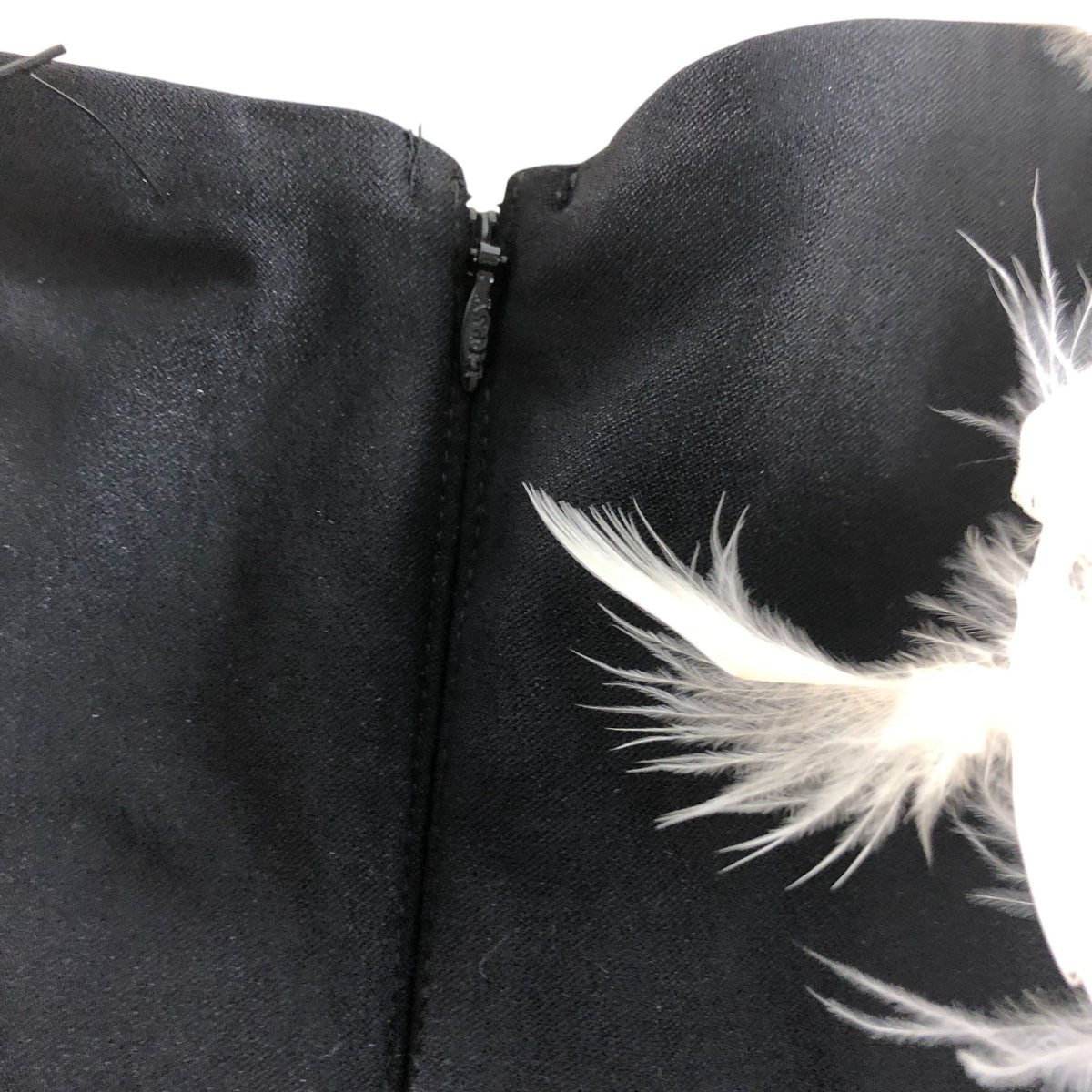 Lipsy Dress UK16 Women's Black Feather Detail