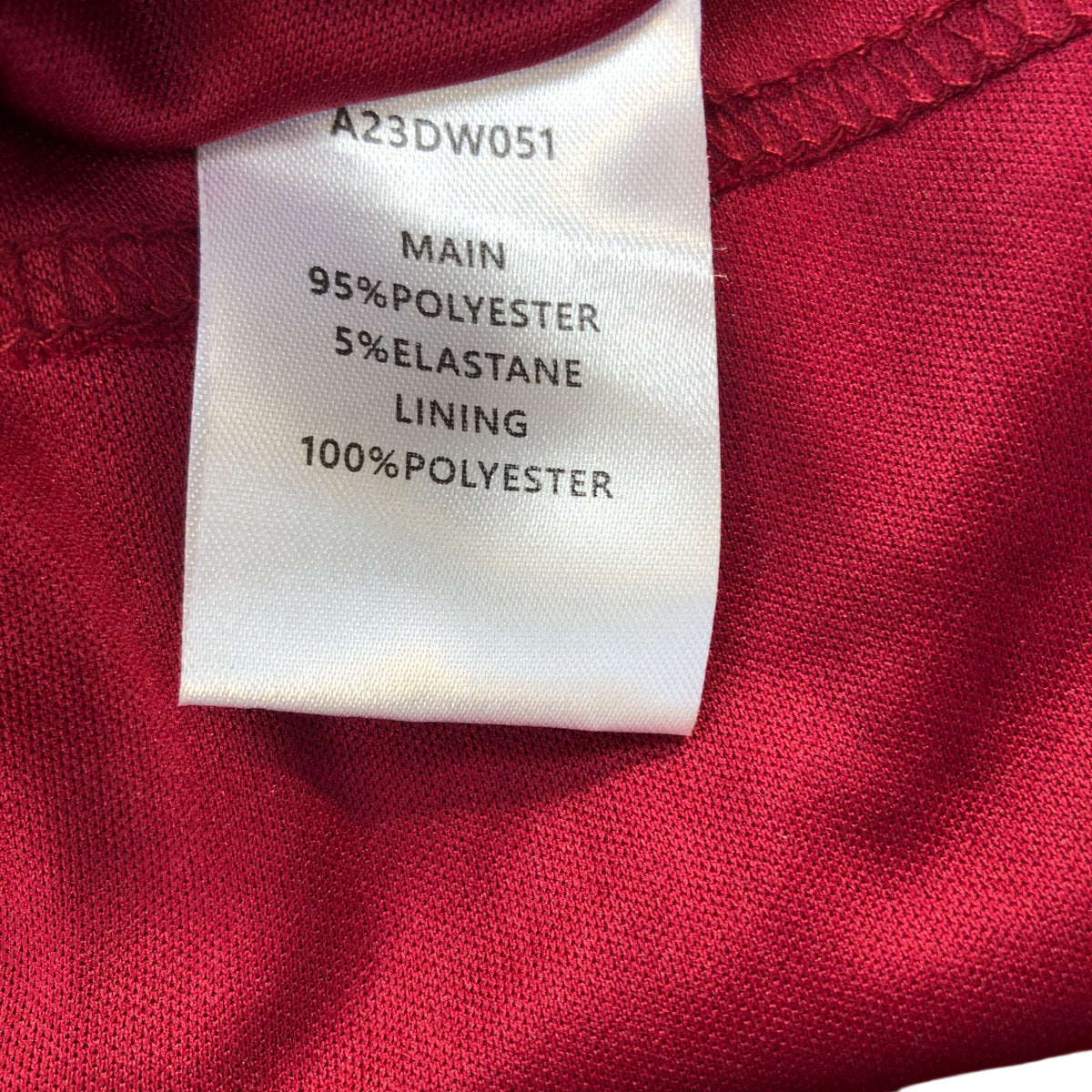 Women's Midi Dress Size 10 Red Sequin Short Sleeve