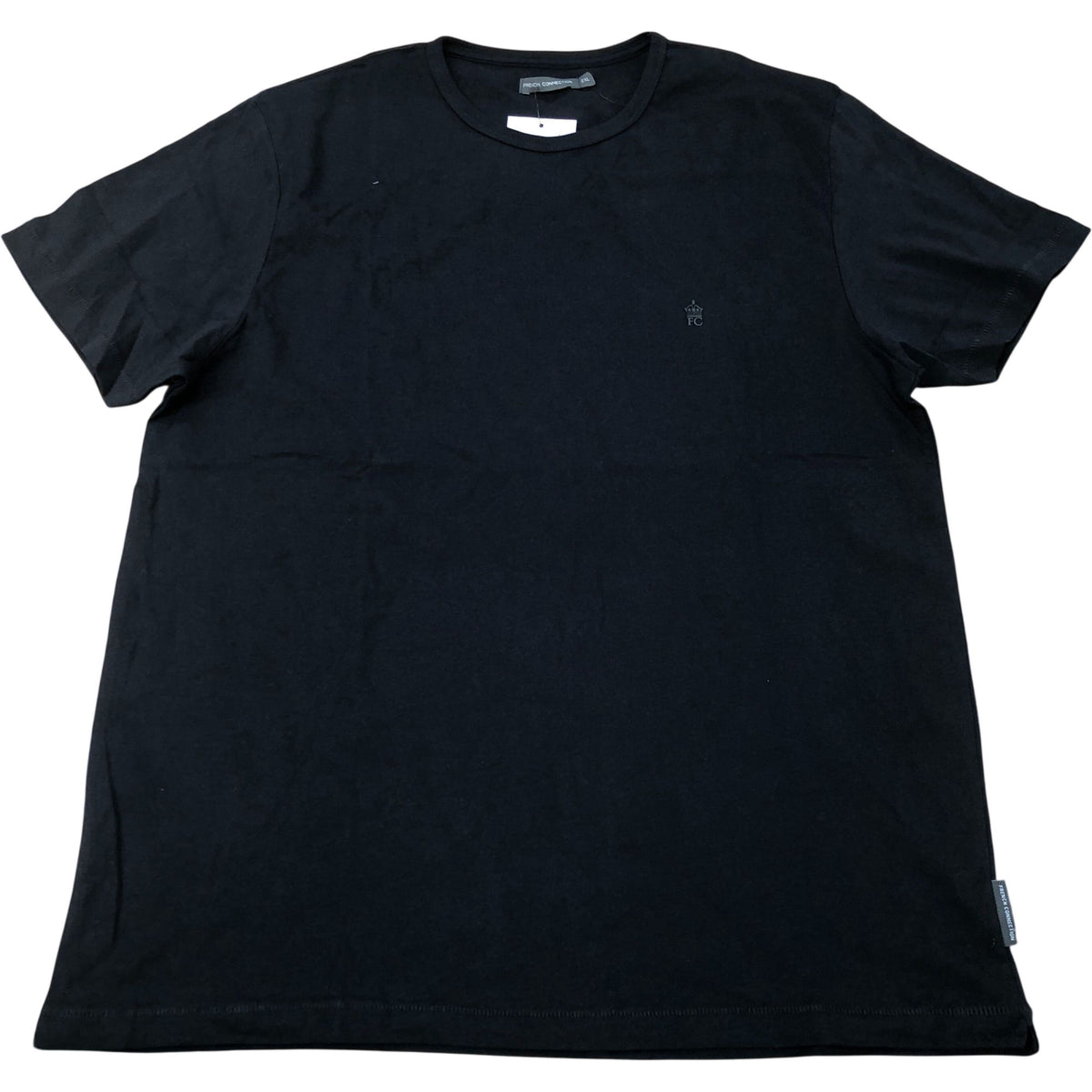 French Connection Black Cotton T-Shirt