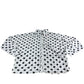 Dancing Leopard Blouse UK8 Women's White Polka Dot Design Long Sleeve