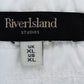 River Island Men's XL Regular Fit White Shorts Japanese Design Casual Wear