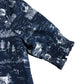 Crew Clothing Company Casual Shirt Size 12 Navy Patterned Short Sleeve Shirt