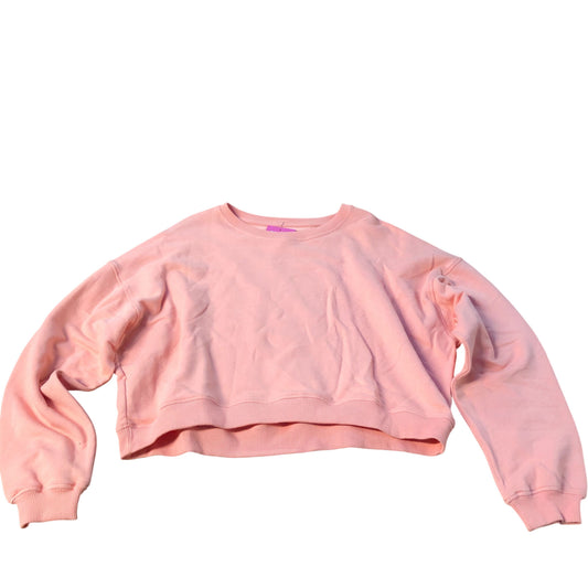 River Island Cropped Hoodie Women's Activewear Peach Colour Sweatshirt Medium