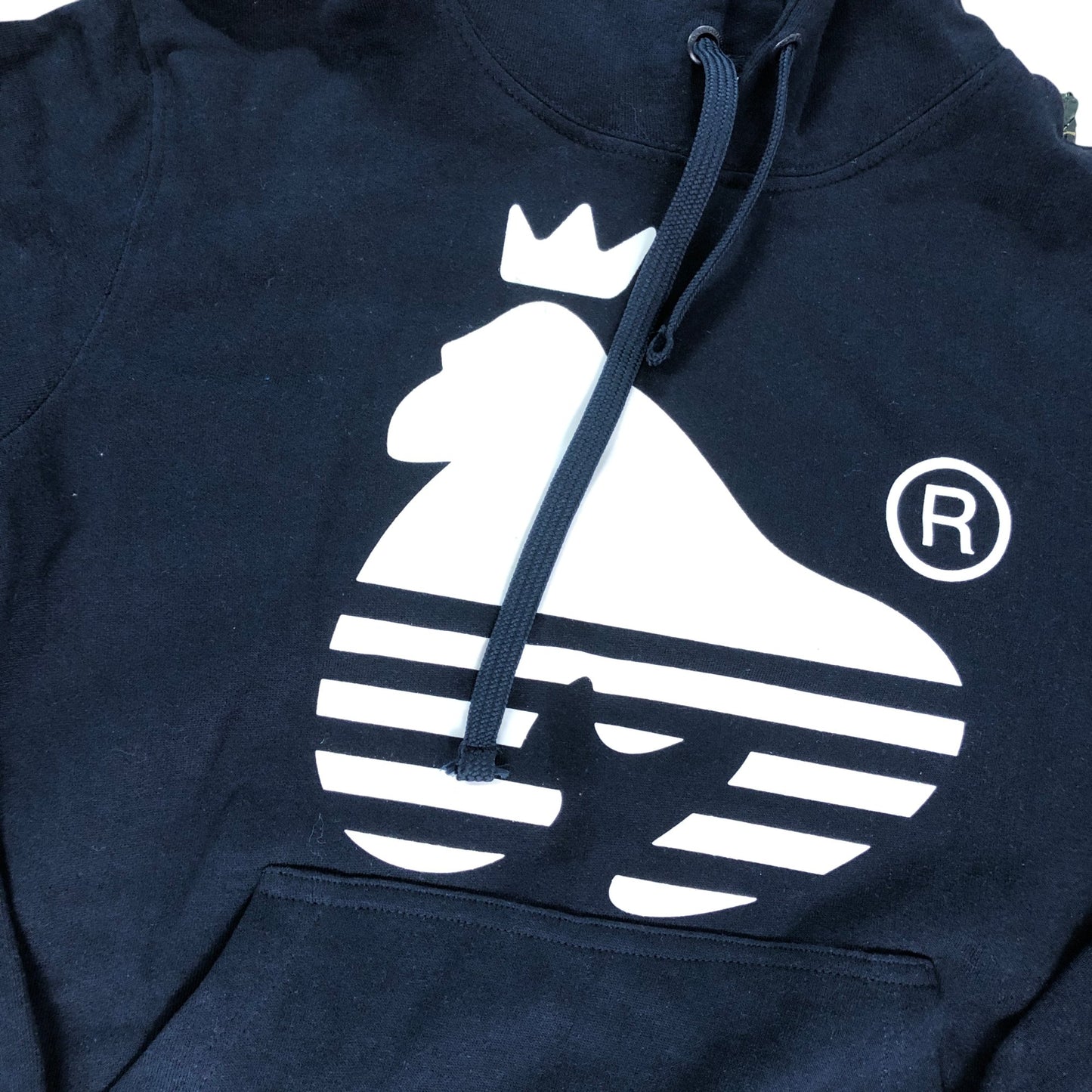 MONEY® Hoodie Size S Men's Navy Blue Cotton Long Sleeve Casual Sweatshirt